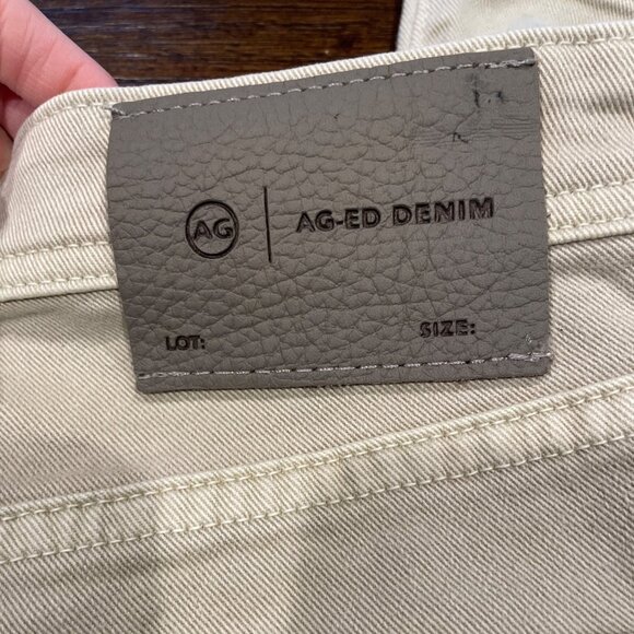 Adriano Goldschmied AG-ED Denim Mens 32x34 Tellis Modern Slim Jean Beige Stretch - Picture 7 of 12